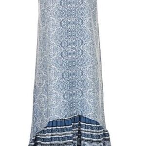 Knox Rose Light Blue Paisley Maxi Skirt